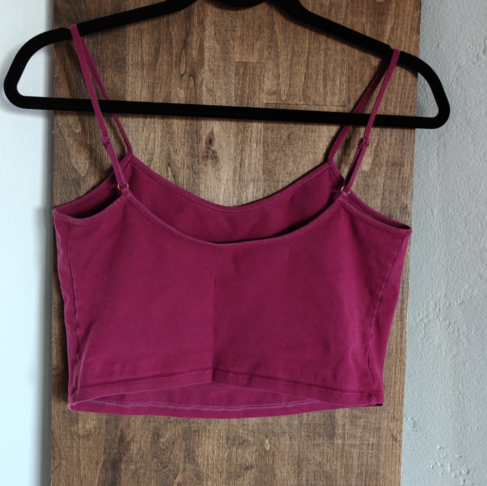 Manners London Scoop Crop In Pinky Purply - Picture 2 of 4